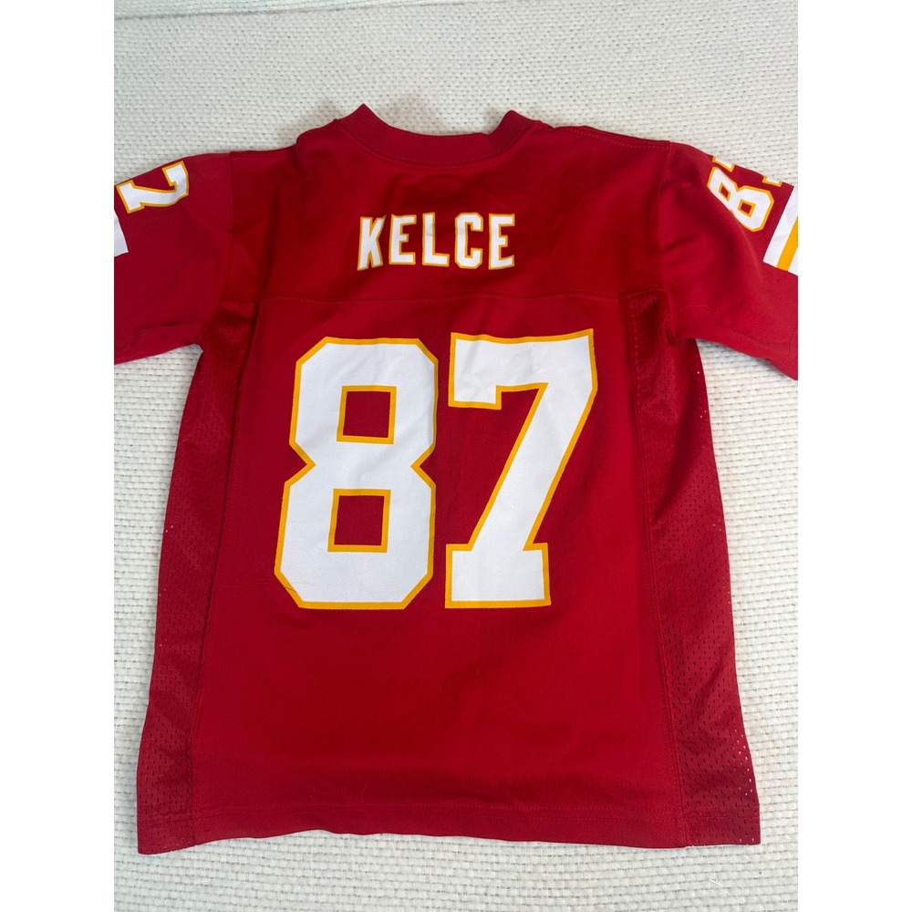 NFL Team Apparel Kansas City Chiefs Travis Kelce 87 Youth Jersey Red Small 8